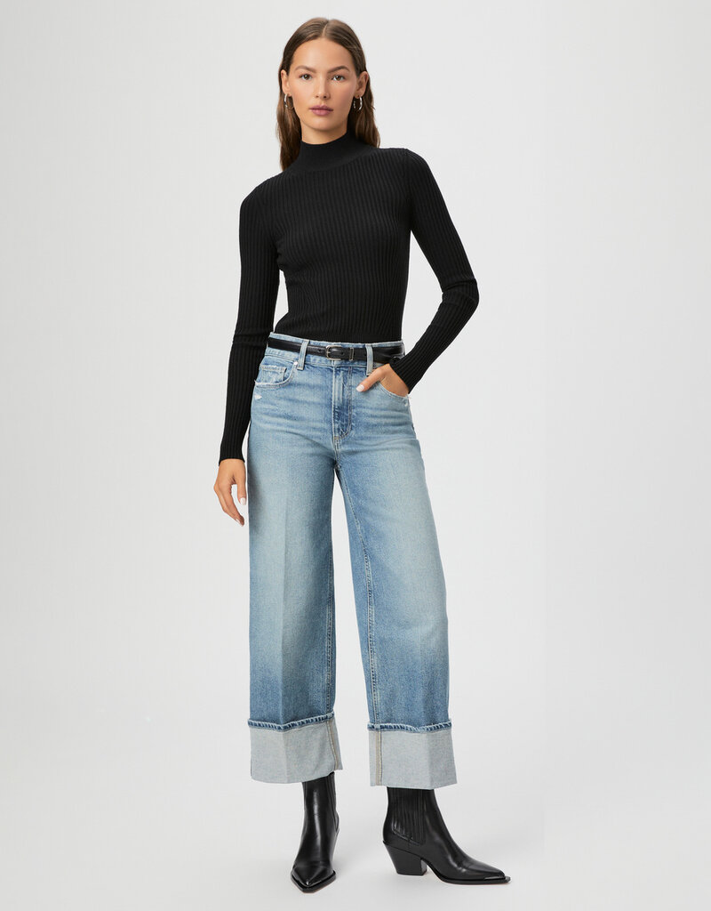 Paige Sasha Ankle Wide Leg Jean - Storybook Distressed