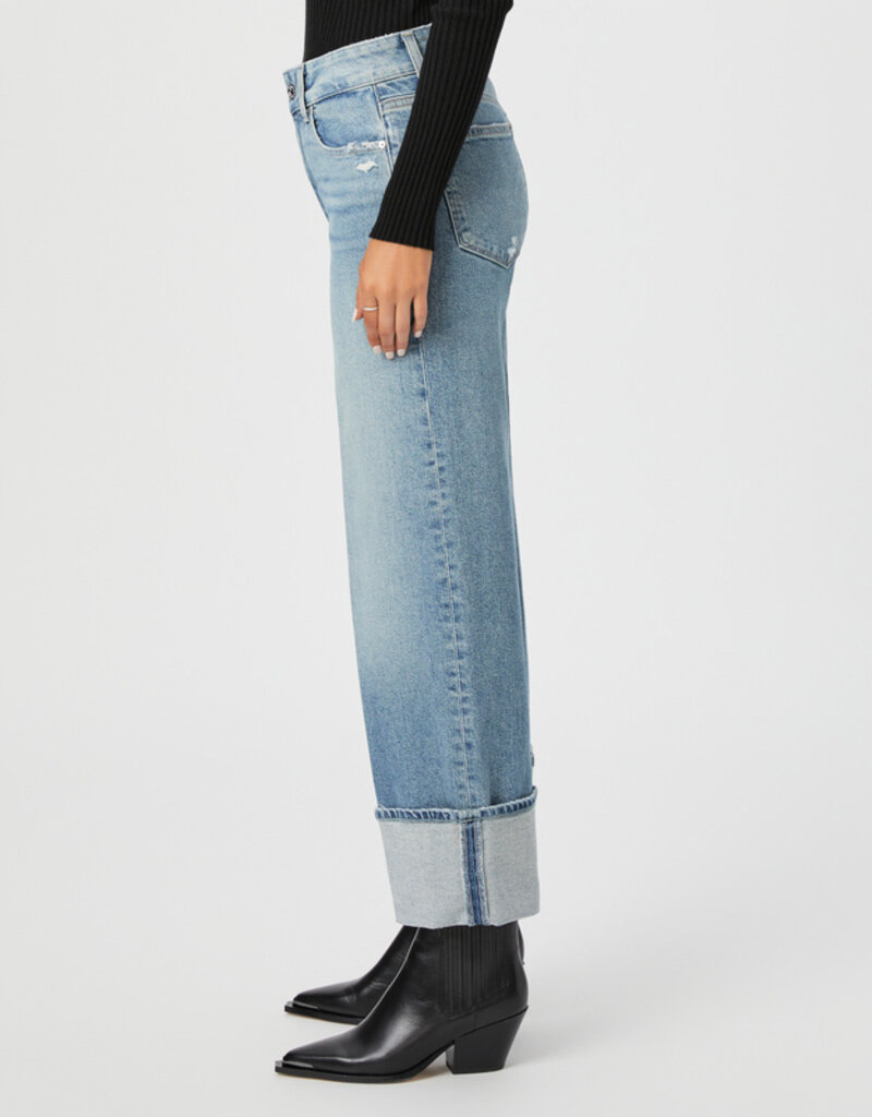 Paige Sasha Ankle Wide Leg Jean - Storybook Distressed