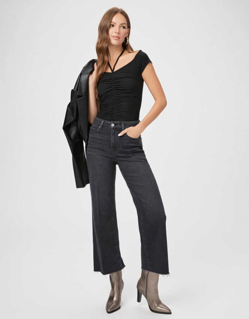 Paige Anessa Wide Leg - Black Lotus