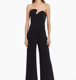 Amanda Uprichard Strapless Puzzle Jumpsuit - Black