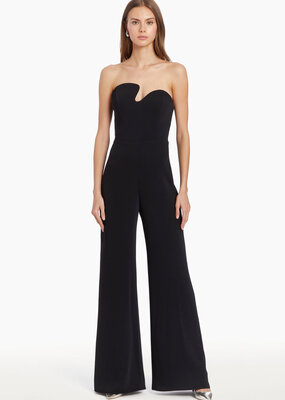 Amanda Uprichard Strapless Puzzle Jumpsuit - Black