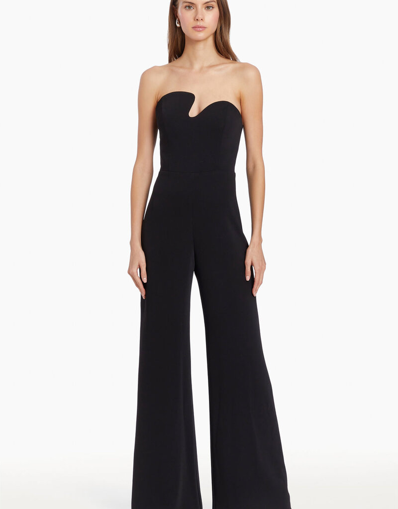 Amanda Uprichard Strapless Puzzle Jumpsuit - Black