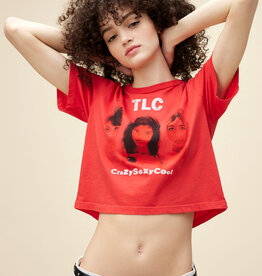 Daydreamer TLC Crazy Sexy Cool Boxy Crop Tee - Vintage Red