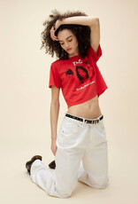 Daydreamer TLC Crazy Sexy Cool Boxy Crop Tee - Vintage Red