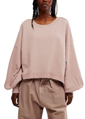Free People Trish Sweatshirt - Cashmere