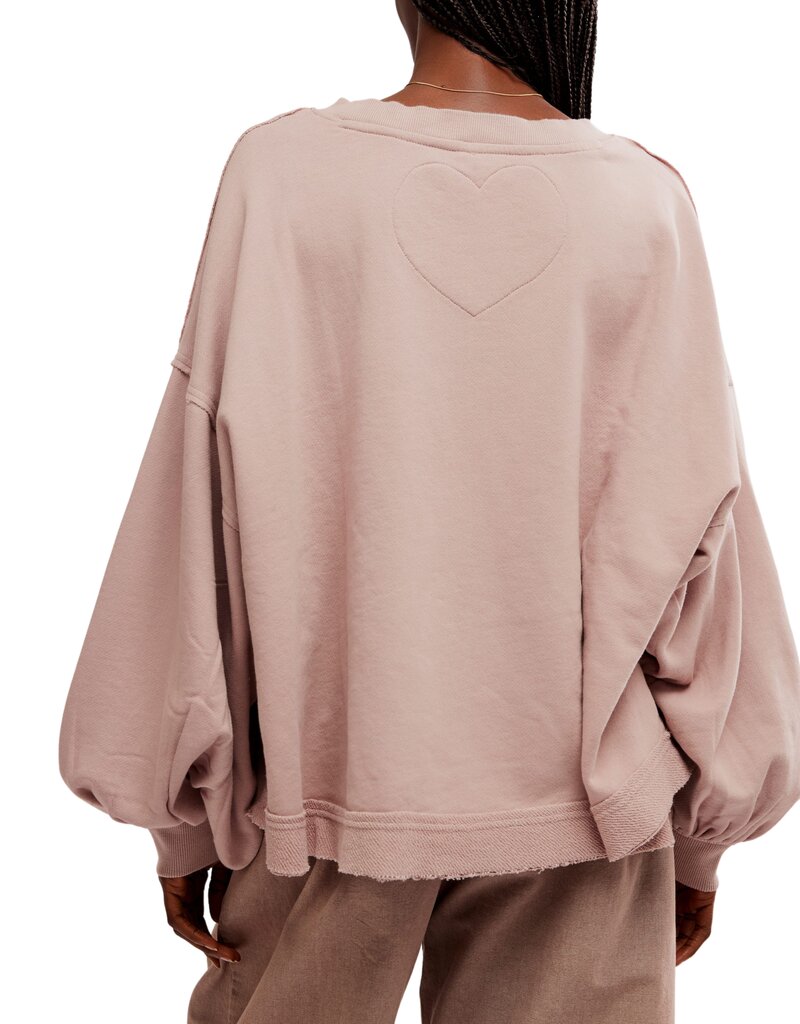 Free People Trish Sweatshirt - Cashmere