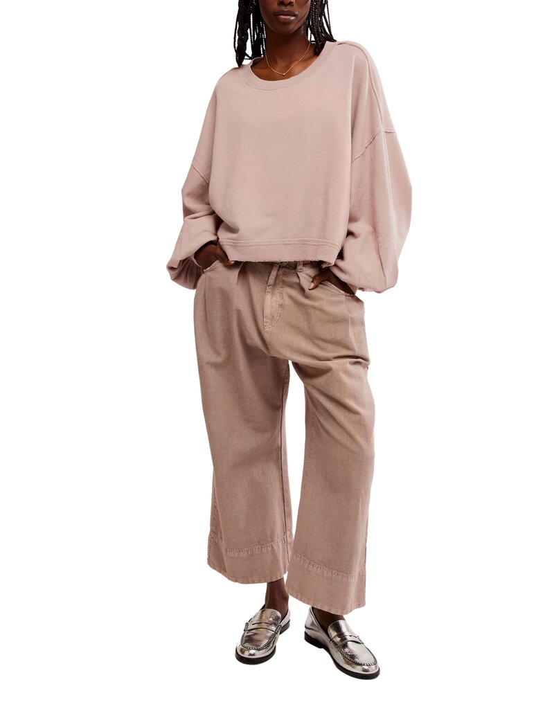 Free People Trish Sweatshirt - Cashmere