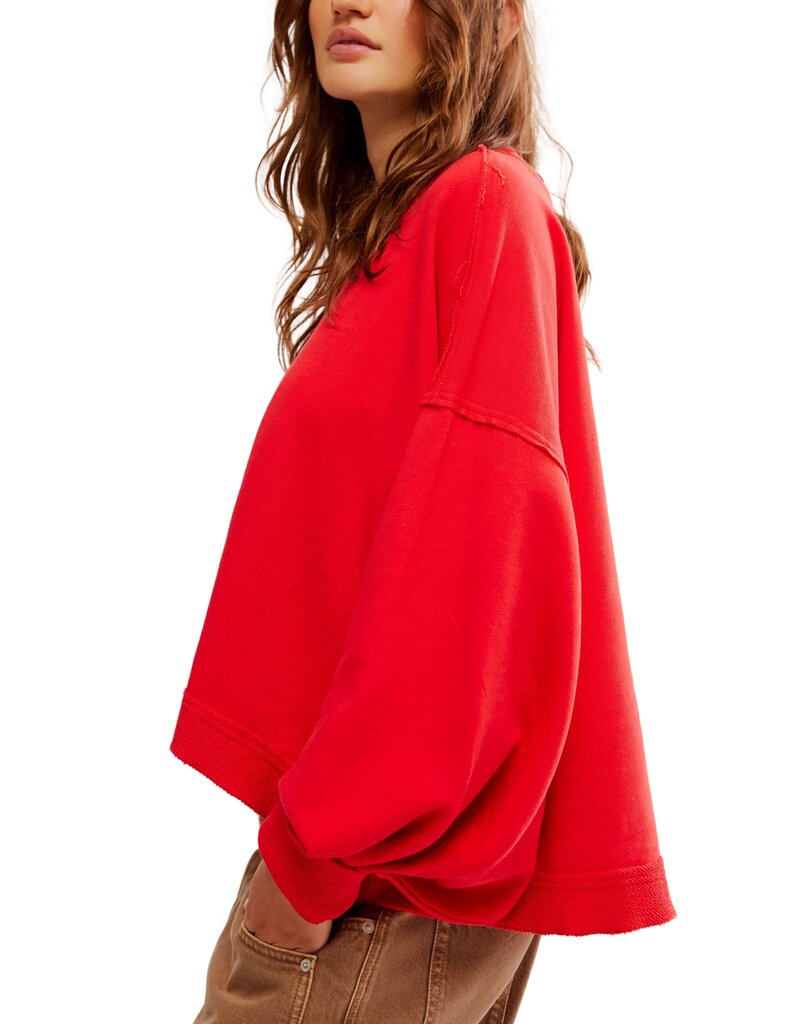 LABEL Free People Trish Sweatshirt Heart Eyes LABEL