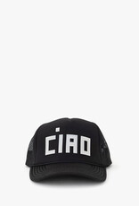 Clare V. Ciao Trucker Hat - Black/Cream
