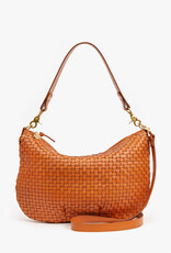 Clare V. Moyen Messenger - Natural Woven Checker