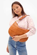 Clare V. Moyen Messenger - Natural Woven Checker