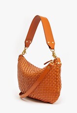 Clare V. Moyen Messenger - Natural Woven Checker