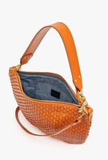 Clare V. Moyen Messenger - Natural Woven Checker