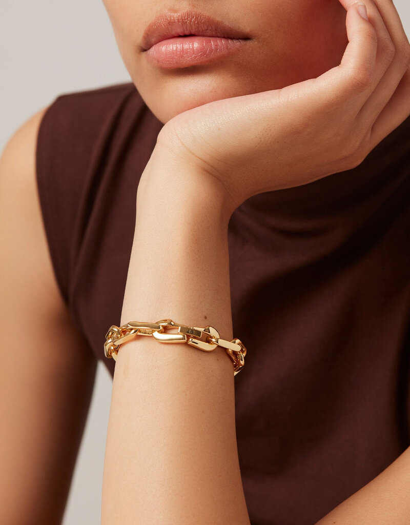 Jenny Bird Loire Bracelet Large (8in) - Gold