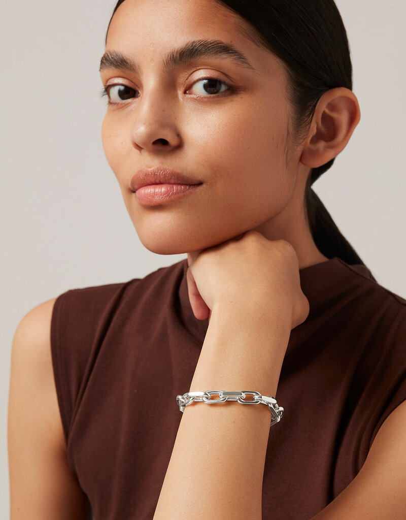 Jenny Bird Loire Bracelet Large (8") - Silver