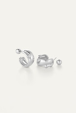 Jenny Bird Sees Hoop Earrings - Silver