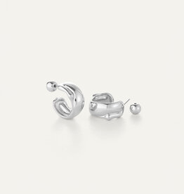 Jenny Bird Sees Hoop Earrings - Silver