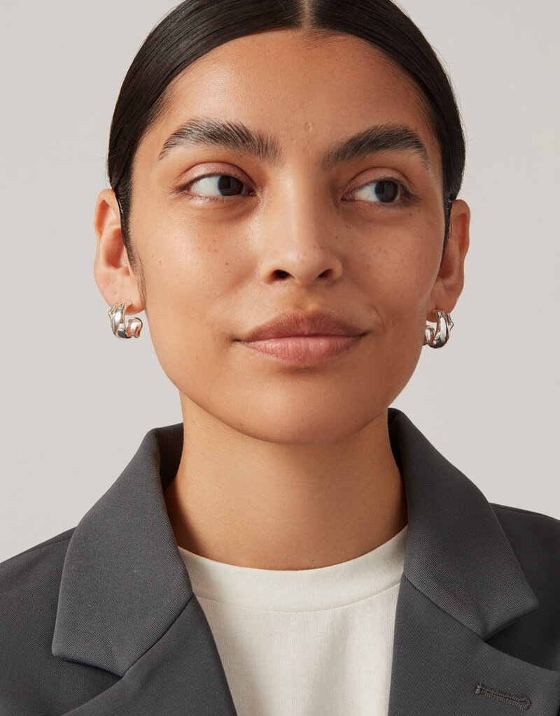 Jenny Bird Sees Hoop Earrings - Silver