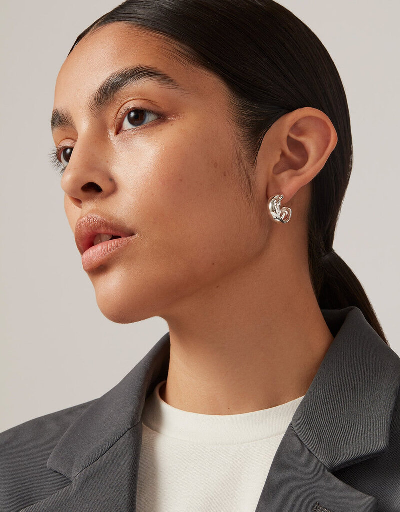 Jenny Bird Sees Hoop Earrings - Silver