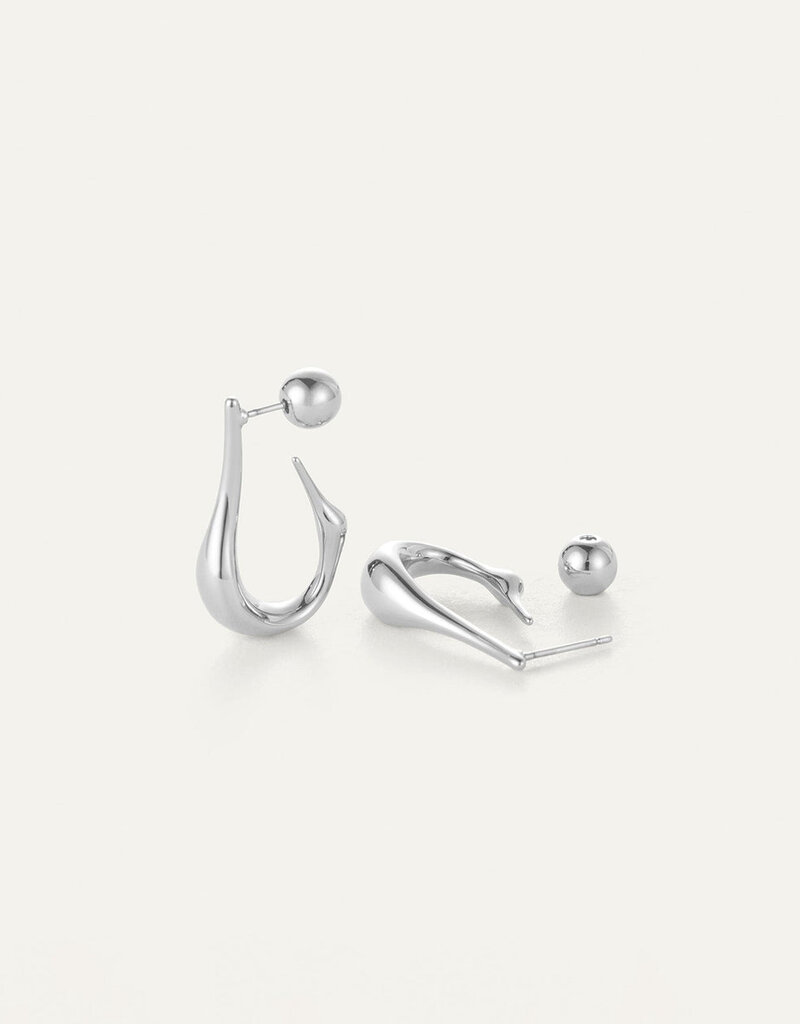 Jenny Bird Colette Hoop Earrings Small - Silver