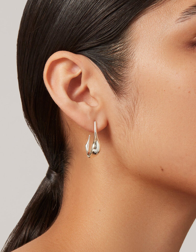 Jenny Bird Colette Hoop Earrings Small - Silver