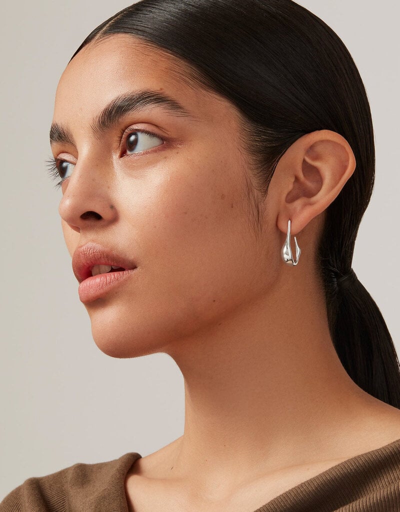 Jenny Bird Colette Hoop Earrings Small - Silver