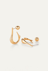 Jenny Bird Colette Hoop Earrings Small - Gold