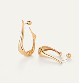 Jenny Bird Colette Hoop Earrings Medium - Gold