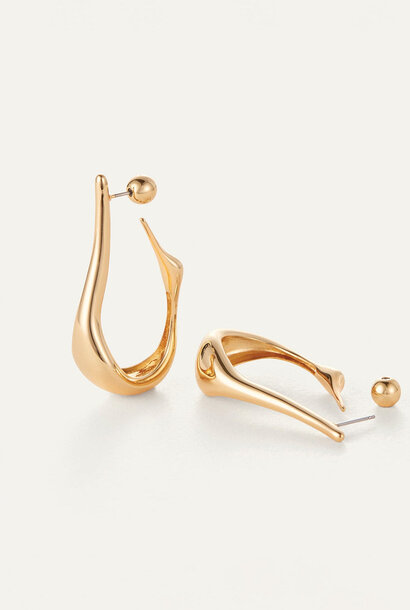 Colette Hoop Earrings Medium - Gold