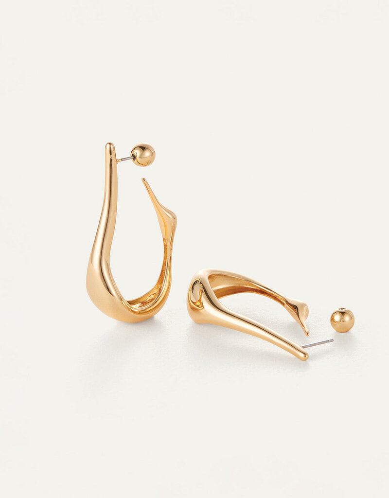 Jenny Bird Colette Hoop Earrings Medium - Gold