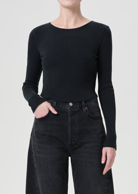 AGOLDE Nova Long Sleeve Tee - Beetle