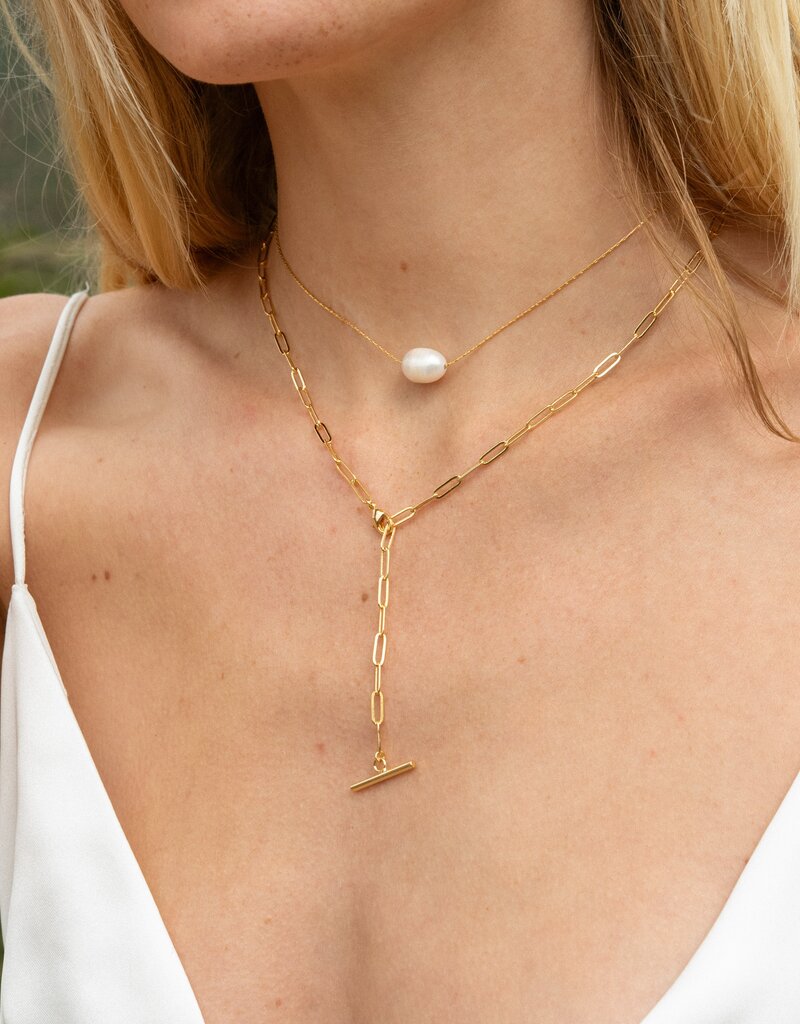 Thatch Natalie Lariat Necklace - Gold