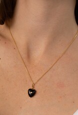 Thatch Isabel Onyx Heart Necklace
