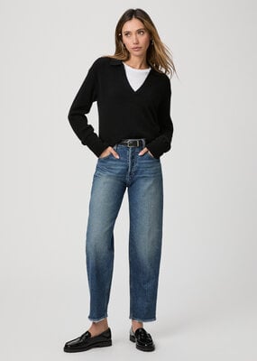 Paige Alexis Barrel Leg Jean - Lovejoy Distressed