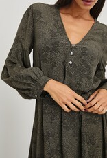 Rails Fabian Dress - Olive Pebble
