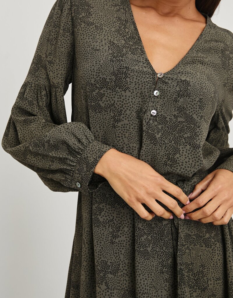 Rails Fabian Dress - Olive Pebble