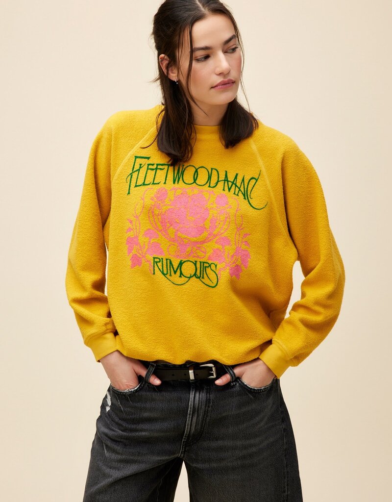 LABEL Daydreamer Fleetwood Mac Floral Reverse Sweatshirt LABEL
