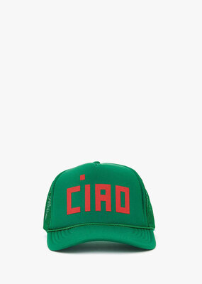 Clare V. Ciao Trucker - Green/Poppy