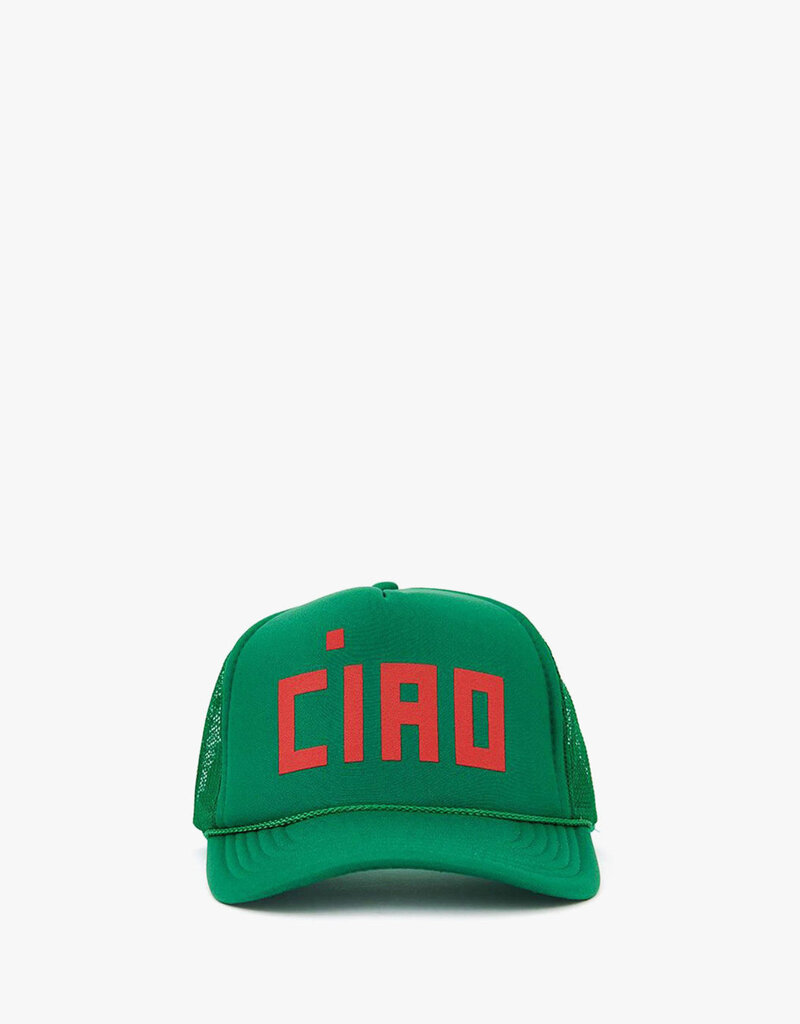 Clare V. Ciao Trucker - Green/Poppy