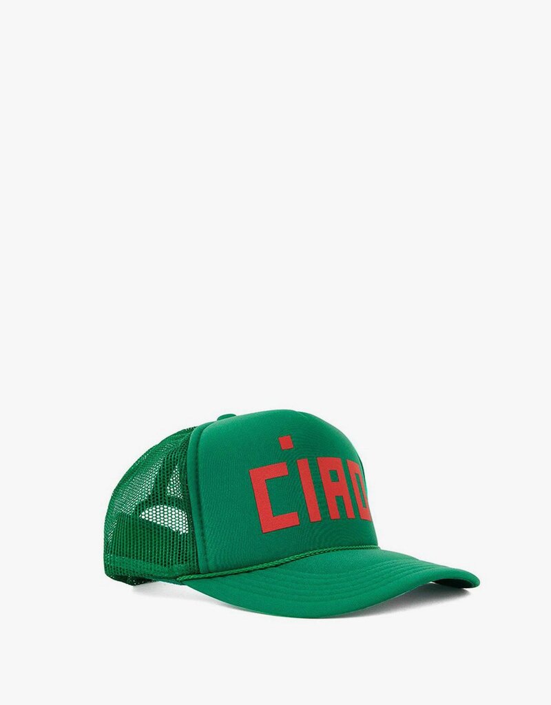 Clare V. Ciao Trucker - Green/Poppy
