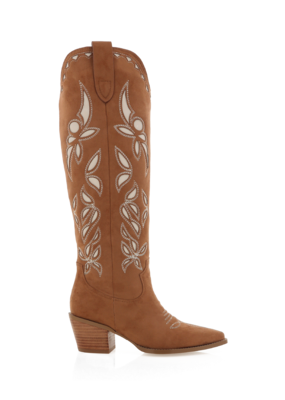 Billini Della Boot - Dark Tan Suede