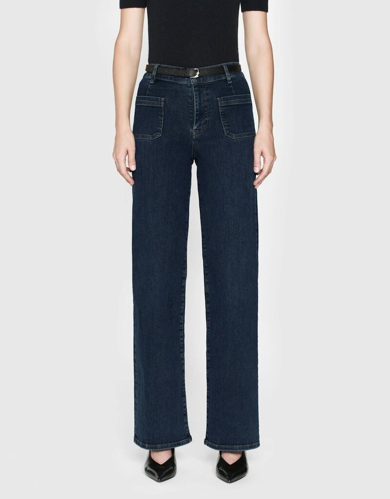 Frame Le Slim Palazzo Bardot Pocket - Cursive