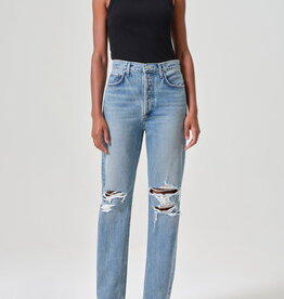 AGOLDE 90s Pinch Waist High Rise Straight - Backdrop