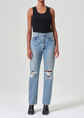 AGOLDE 90s Pinch Waist High Rise Straight - Backdrop