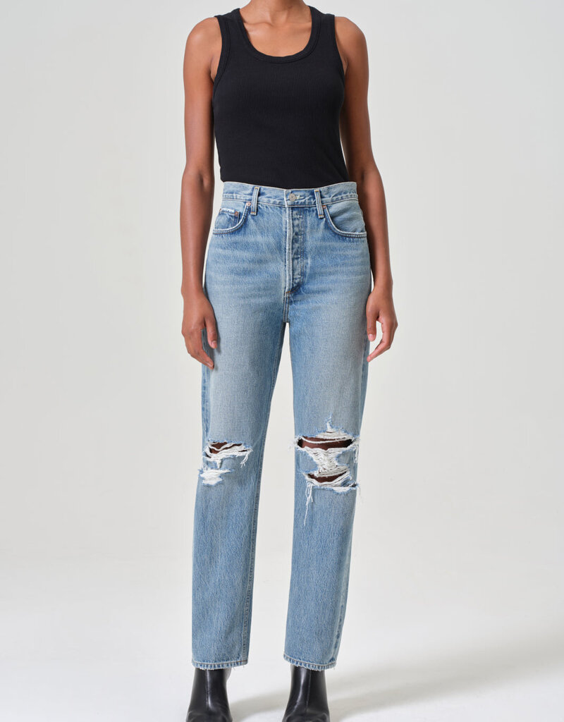 AGOLDE 90s Pinch Waist High Rise Straight - Backdrop
