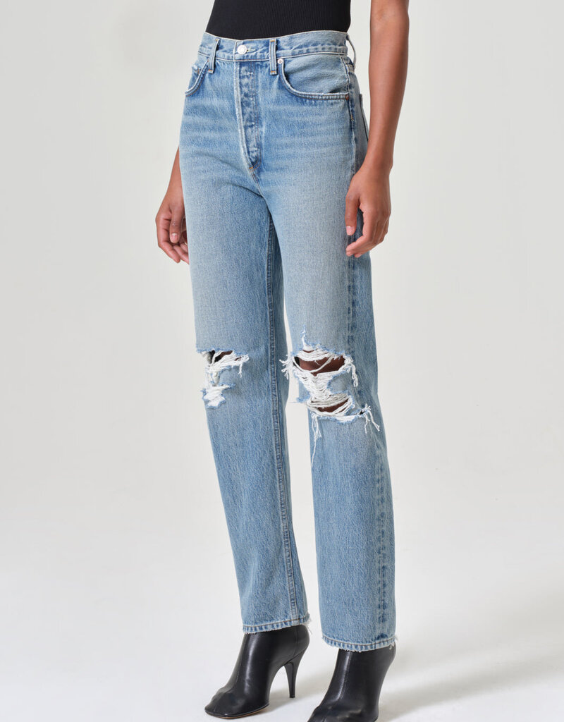 AGOLDE 90s Pinch Waist High Rise Straight - Backdrop