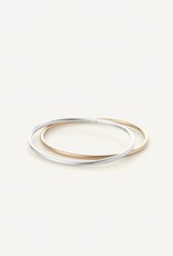 Jenny Bird Dane Bangle Set - 2pk Two-Tone 6"