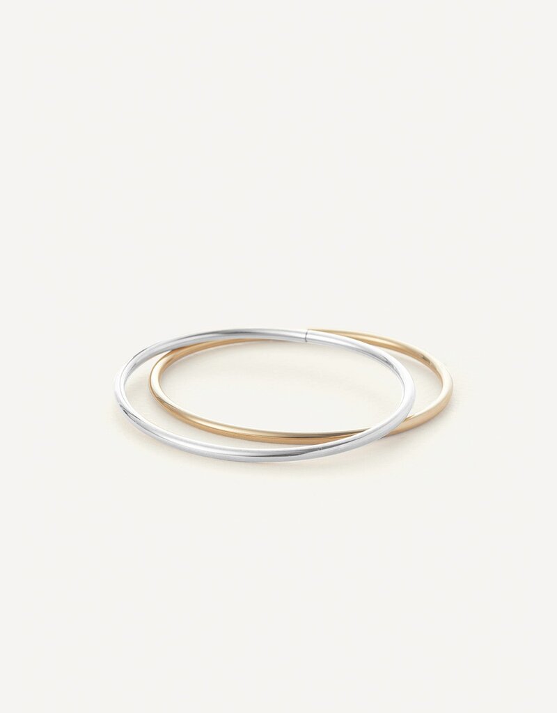 Jenny Bird Dane Bangle Set - 2pk Two-Tone 6"