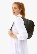 Clare V. Moyen Messenger - Black Woven Zig Zag