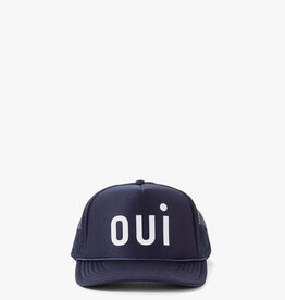 Clare V. Oui Trucker - Navy/Cream